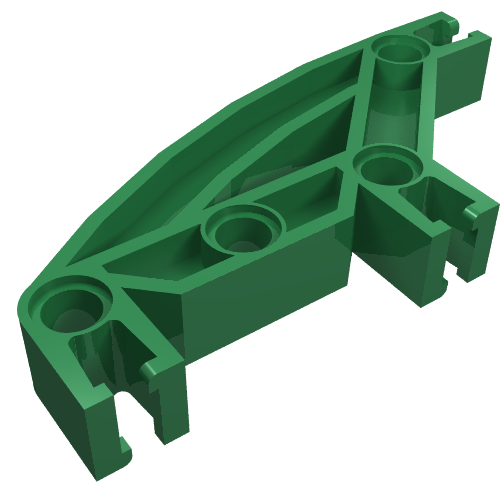 Znap Beam 8, 4 Holes, 3 Bends, Curved