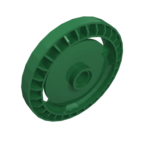 Technic Disc 5 x 5 Notched, No Pin [Plain]