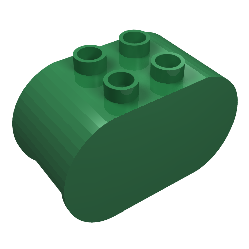 Duplo Brick 2 x 4 x 2 Rounded Ends