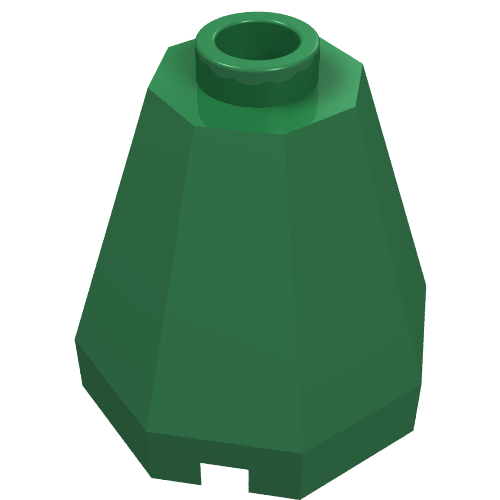 Cone 2 x 2 x 1 2/3 Octagonal, Open Stud