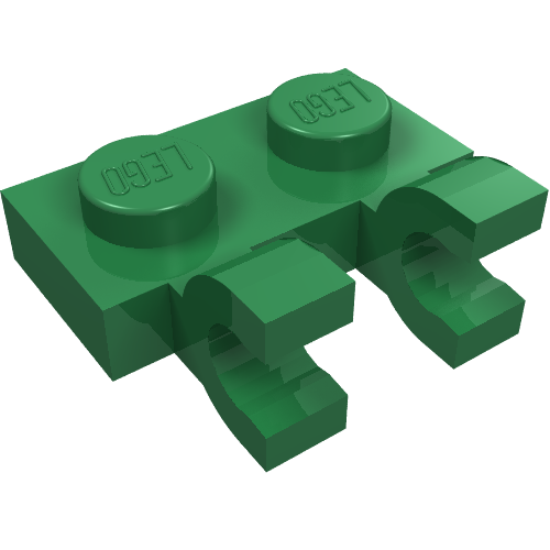 Plate Special 1 x 2 with Clips Horizontal [Thick U-Clips]