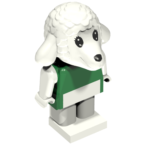 Fabuland Figure, Lisa Lamb (Green Shirt)
