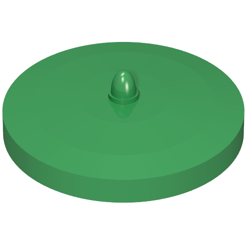 Fabuland Trashcan Lid 5 x 5