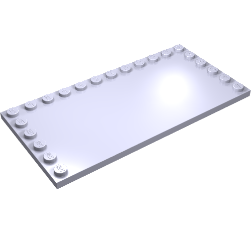 Plate Special 6 x 12 with Studs on 3 Edges