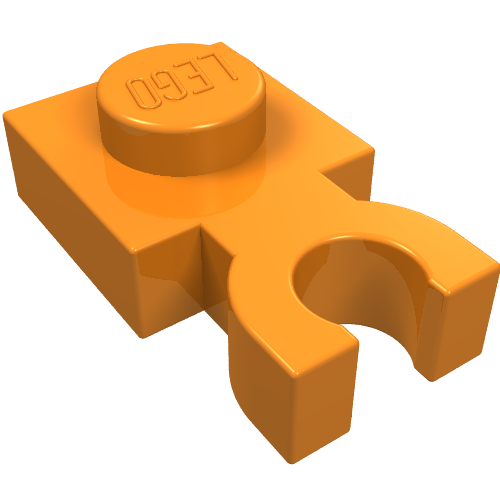 Plate Special 1 x 1 with Clip Vertical [Thick U Clip]