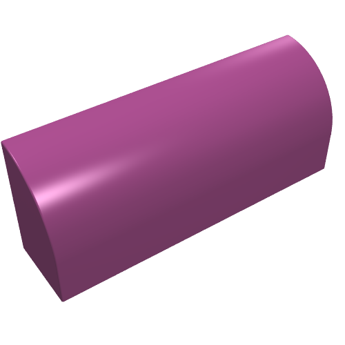 Brick Curved 1 x 4 x 1 1/3 No Studs, Lowered Inside Support