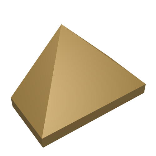 Slope 45° 2 x 1 Triple Smooth