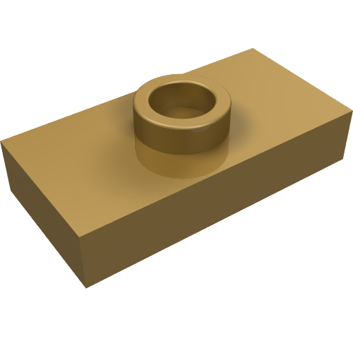 Plate Special 1 x 2 with 1 Stud without Groove (Jumper)