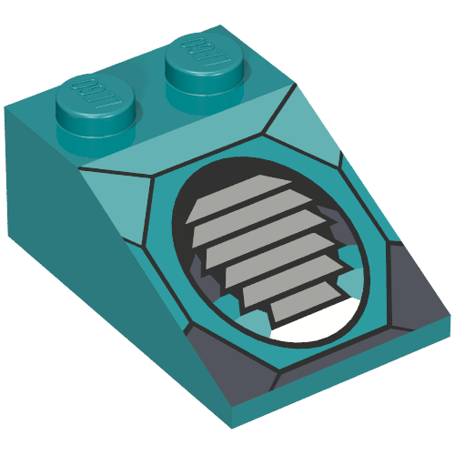 Slope 33° 3 x 2 with Louver Print