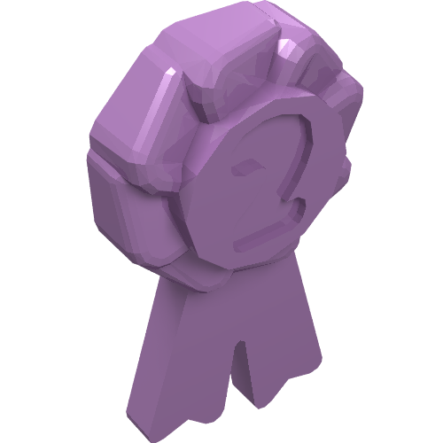 Equipment Animal Grooming Kit Award Ribbon with Number 2