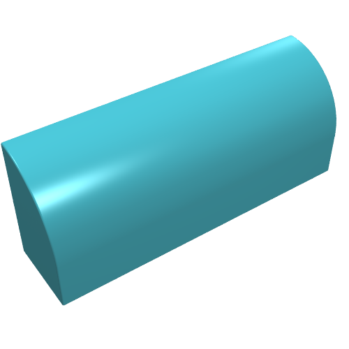 Brick Curved 1 x 4 x 1 1/3 No Studs, Lowered Inside Support