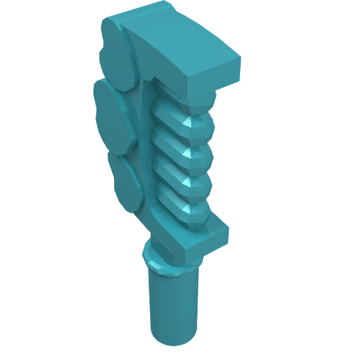 Equipment Comb with Handle and 3 Hearts [Hair Accessory]