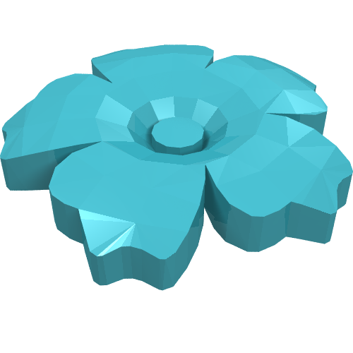 Headwear Accessory Flower with Serrated Petals and Pin