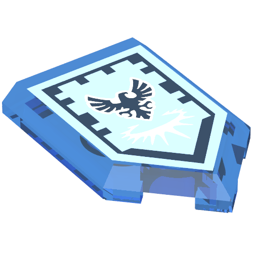 Tile Special 2 x 3 Pentagonal with Nexo Power Shield Print - Stronghold of Resolution