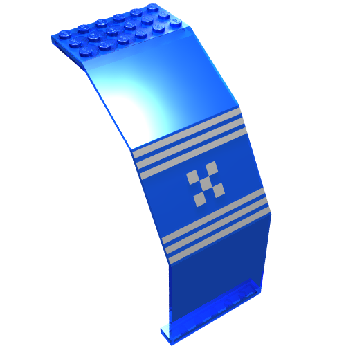 Panel 10 x 6 x 11 with Futuron Stripes Print