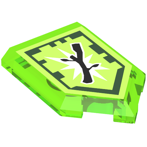 Tile Special 2 x 3 Pentagonal with Nexo Power Shield Print - Boom Stick