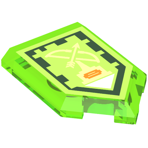 Tile Special 2 x 3 Pentagonal with Nexo Power Shield Print - Bowmaster