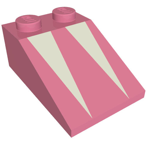 Slope 33° 3 x 2 with White Triangles Print