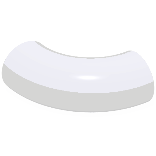 Brick Round 1 x 1 diameter Tube with 90 Degree Elbow (2 x 2 x 1)