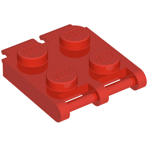 Scala, Plate Special 2 x 2 with End Bar and End Clips (Human Bracelet Segment)