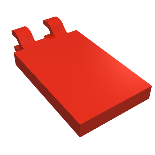 Tile Special 2 x 3 with 2 Clips [Thick Open O Clips]