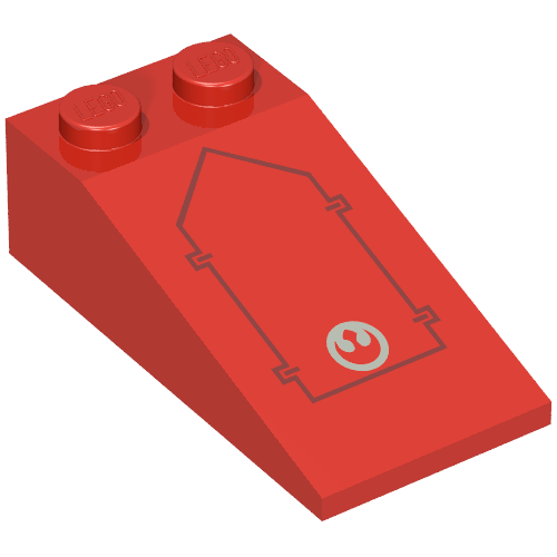 Slope 18° 4 x 2 with Rebel A-wing Panel Print