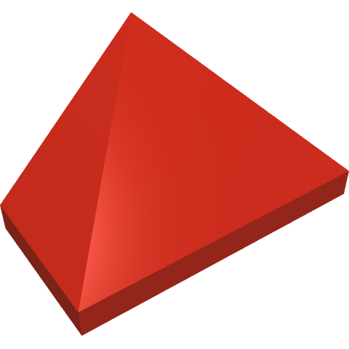 Slope 45° 2 x 1 Triple with Hollow Underside