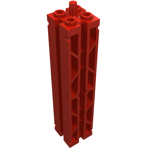 Support 2 x 2 x 8 with Grooves, Two Sided Lattice and Top Peg