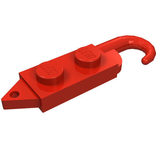 Hook, Plate 1 x 2 with Crane Hook Left