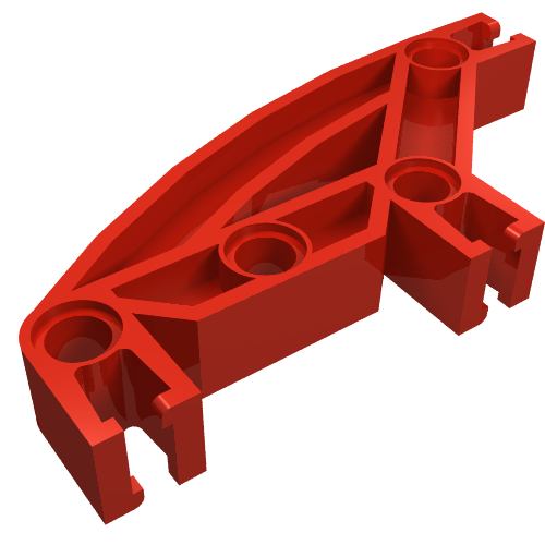 Znap Beam 8, 4 Holes, 3 Bends, Curved