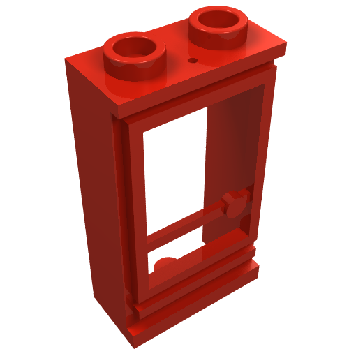 Door 1 x 2 x 3 Left with Hollow Studs, No Glass