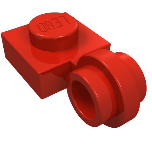 Plate Special 1 x 1 with Clip Light, Bar Hole [Thin Ring]