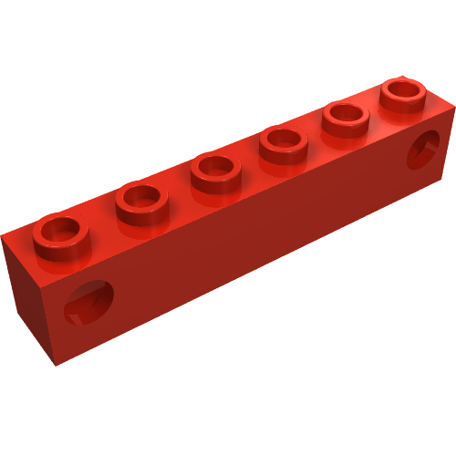 Light Prism Brick, Train, 1 x 6 Holder