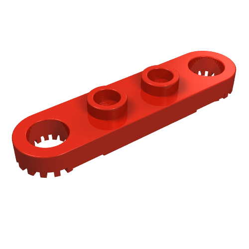 Technic Plate 1 x 4 with Toothed Ends