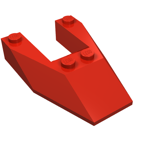 Wedge Sloped 6 x 4 Cutout, No Stud Notches