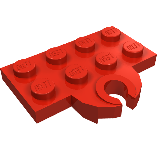 Plate Special 2 x 4 with Train Coupler, Open for Magnet [Reinforced]