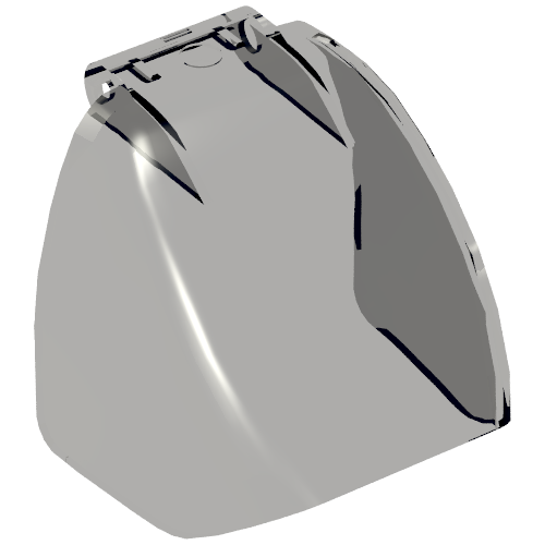 Duplo Windscreen 4 x 4 x 2 Curved