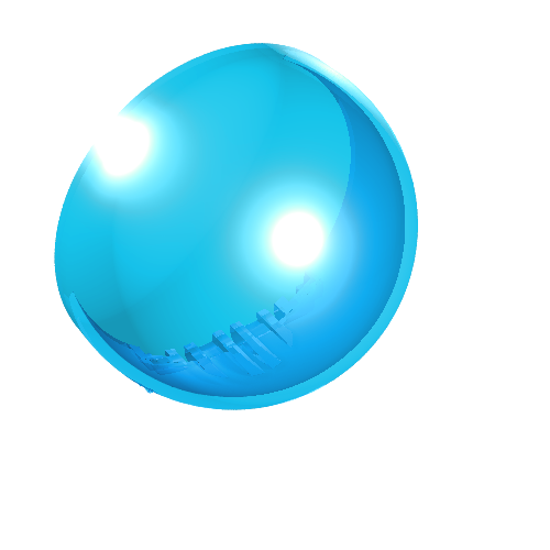 Windscreen 6 x 6 x 3 Canopy Half Sphere with Hinge [Plain]