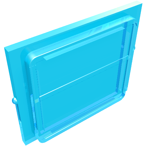 Glass for Train Window 1 x 4 x 3