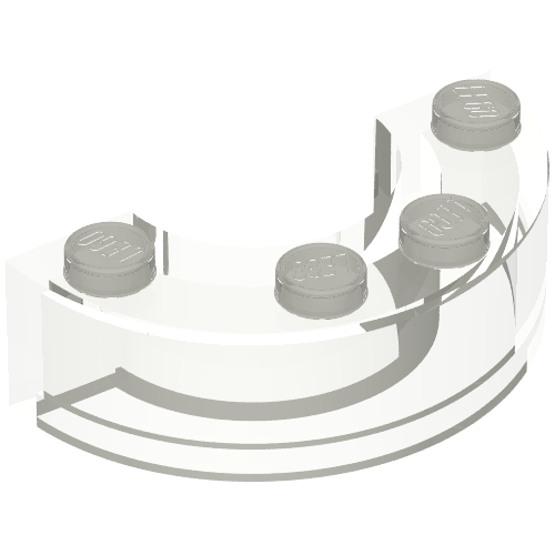 Brick Round Corner 2 x 4 without Stud Notches