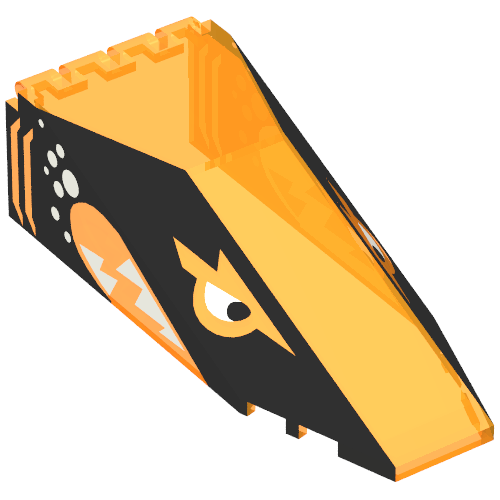 Windscreen 10 x 4 x 2 1/3 Canopy with Black Aquasharks Print