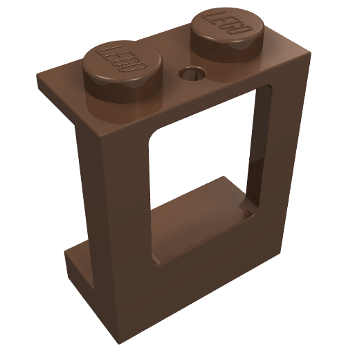 Window 1 x 2 x 2 Plane, Solid Studs