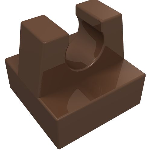 Tile Special 1 x 1 with Clip and Straight Tips