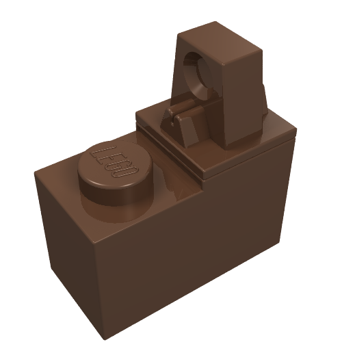 Hinge Brick 1 x 2 Locking with Single Finger On Top