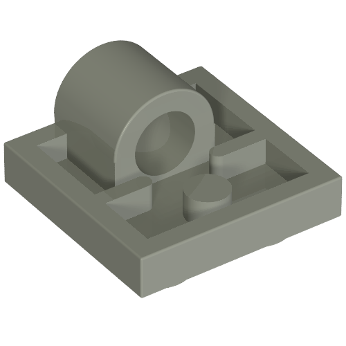 Plate Special 2 x 2 with 1 Pin Hole [Split Underside Ribs]