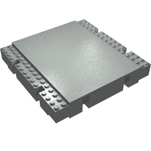 Baseplate Raised 16 x 16 x 2 1/3 Platform