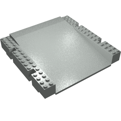 Baseplate Raised 16 x 16 x 2 1/3 Ramp