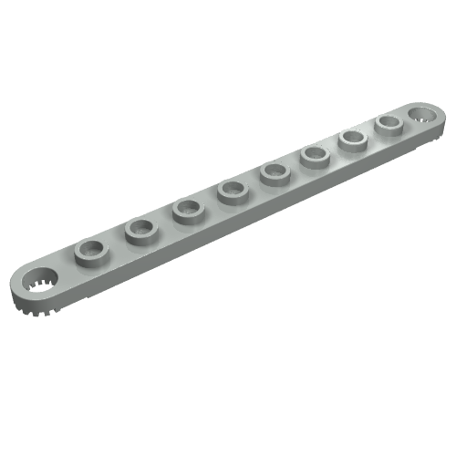 Technic Plate 1 x 10 with Toothed Ends