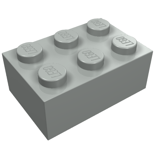 Brick 2 x 3 without Cross Supports