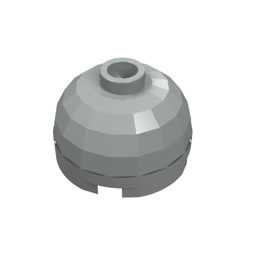 Brick Round 2 x 2 Dome Top, Blocked Open Stud, No Bottom Axle Holder